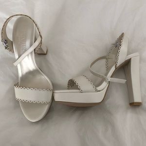 Pearl Bridal high heels by David’s Bridal size 6